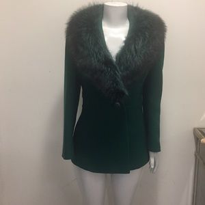 Gorgeous ladies wool and fur jacket